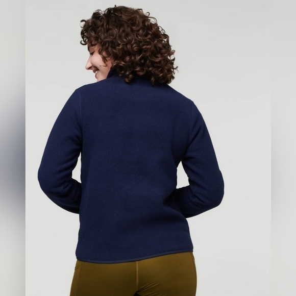 EUC Cotopaxi WomenNavy Fleece Jacket with Chest Stripes Full zip. Size M - Picture 10 of 11